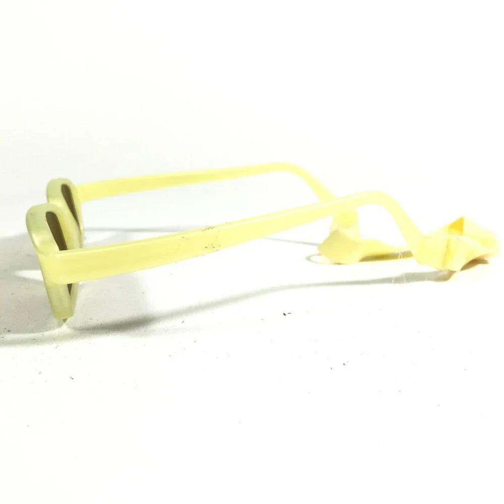 Miraflex Sunglasses NEW BABY 2 Yellow Rectangular Frames with Brown Lenses 42-14